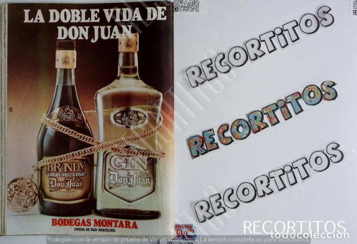Coleccionismo de Revistas y Peri&oacute;dicos: don juan brandy gin bodegas montara anuncio publicidad
