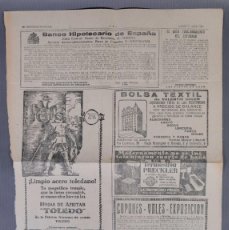 Coleccionismo de Revistas y Periódicos: HOJA DE PERIÓDICO ANTIGUO EL NOTICIERO UNIVERSAL LUNES 22 ABRIL 1929. Lote 400681129