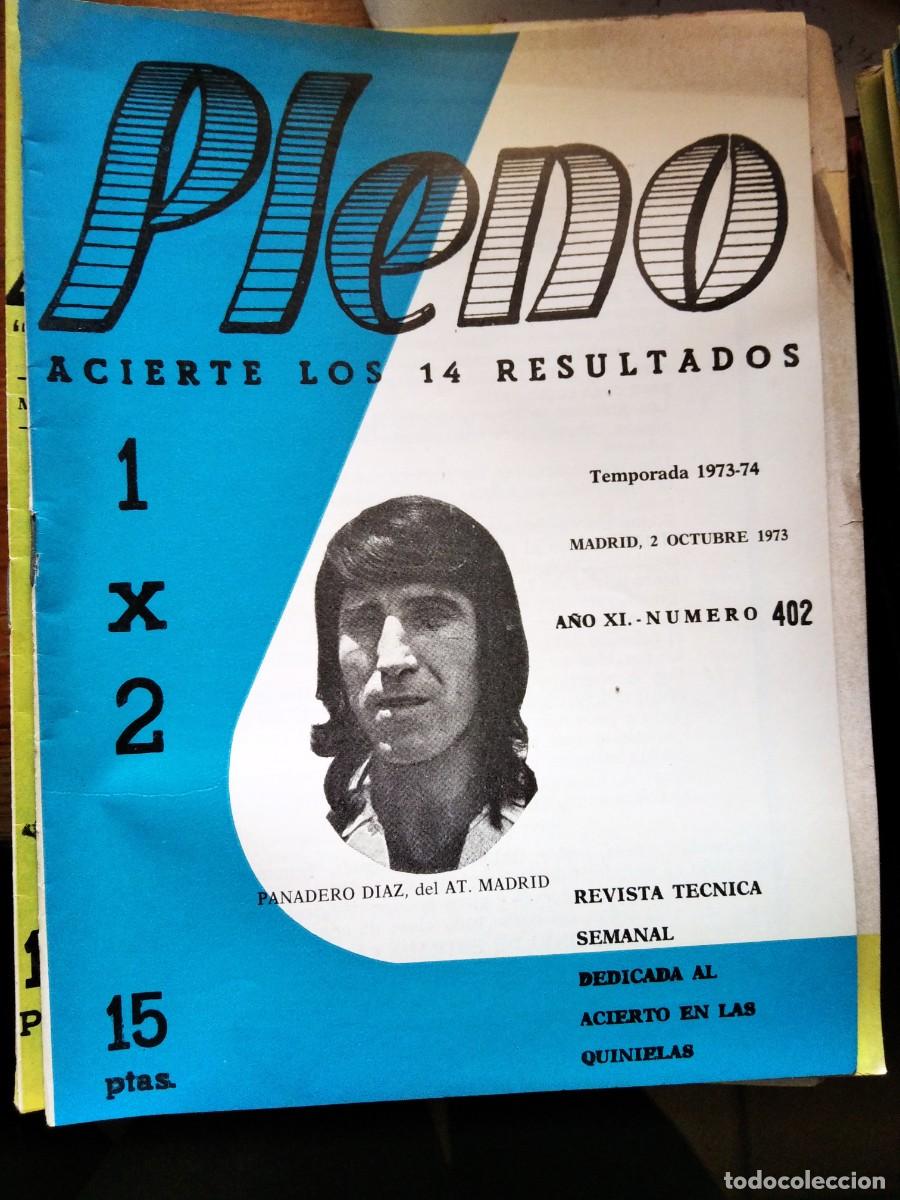 Coleccionismo de Revistas y Peri&oacute;dicos: Antigua revista Pleno acierto quiniela futbol 2 Octubre 1973 402