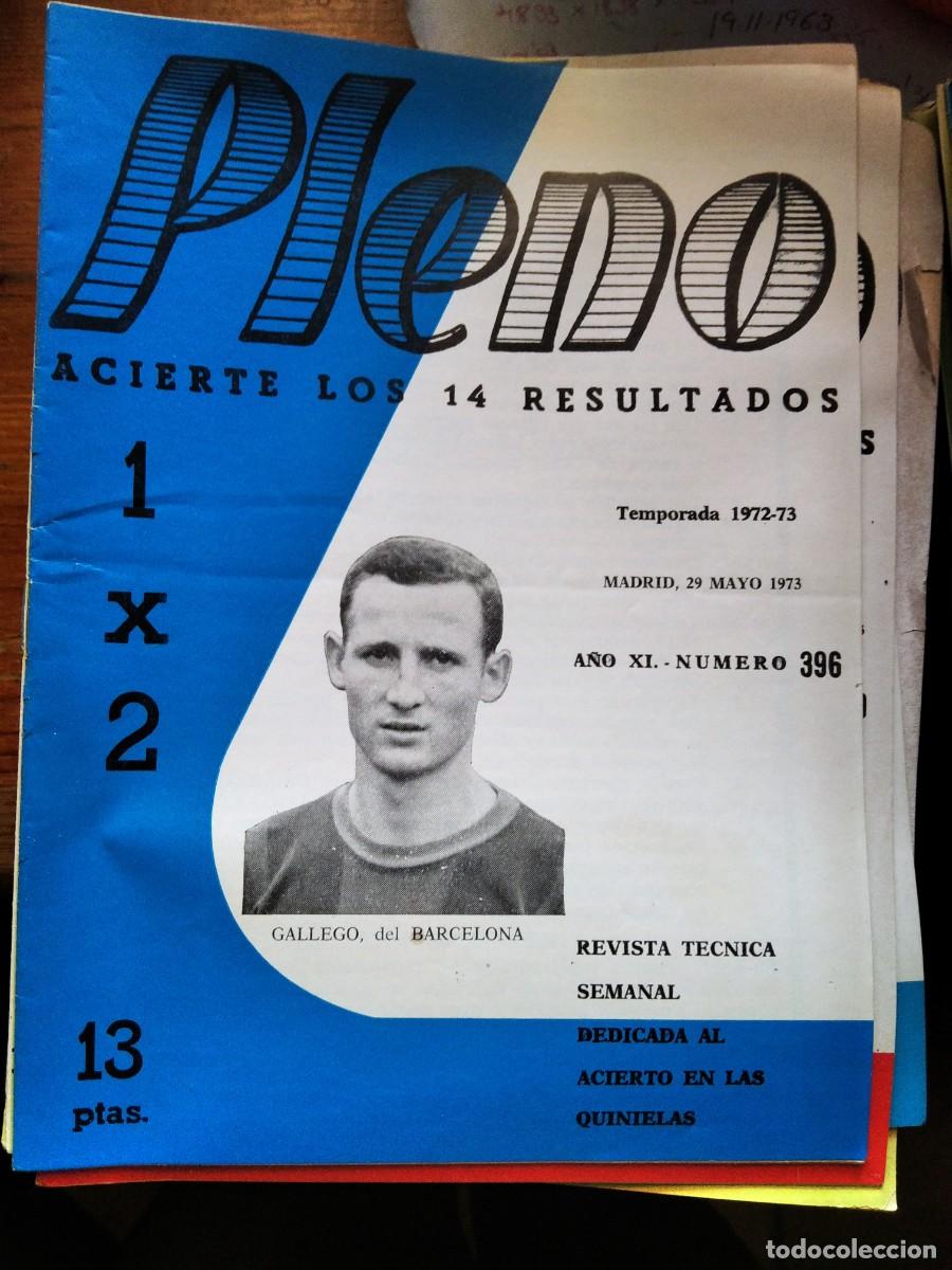 Coleccionismo de Revistas y Peri&oacute;dicos: Antigua revista Pleno acierto quiniela futbol 29 Mayo 1973 396