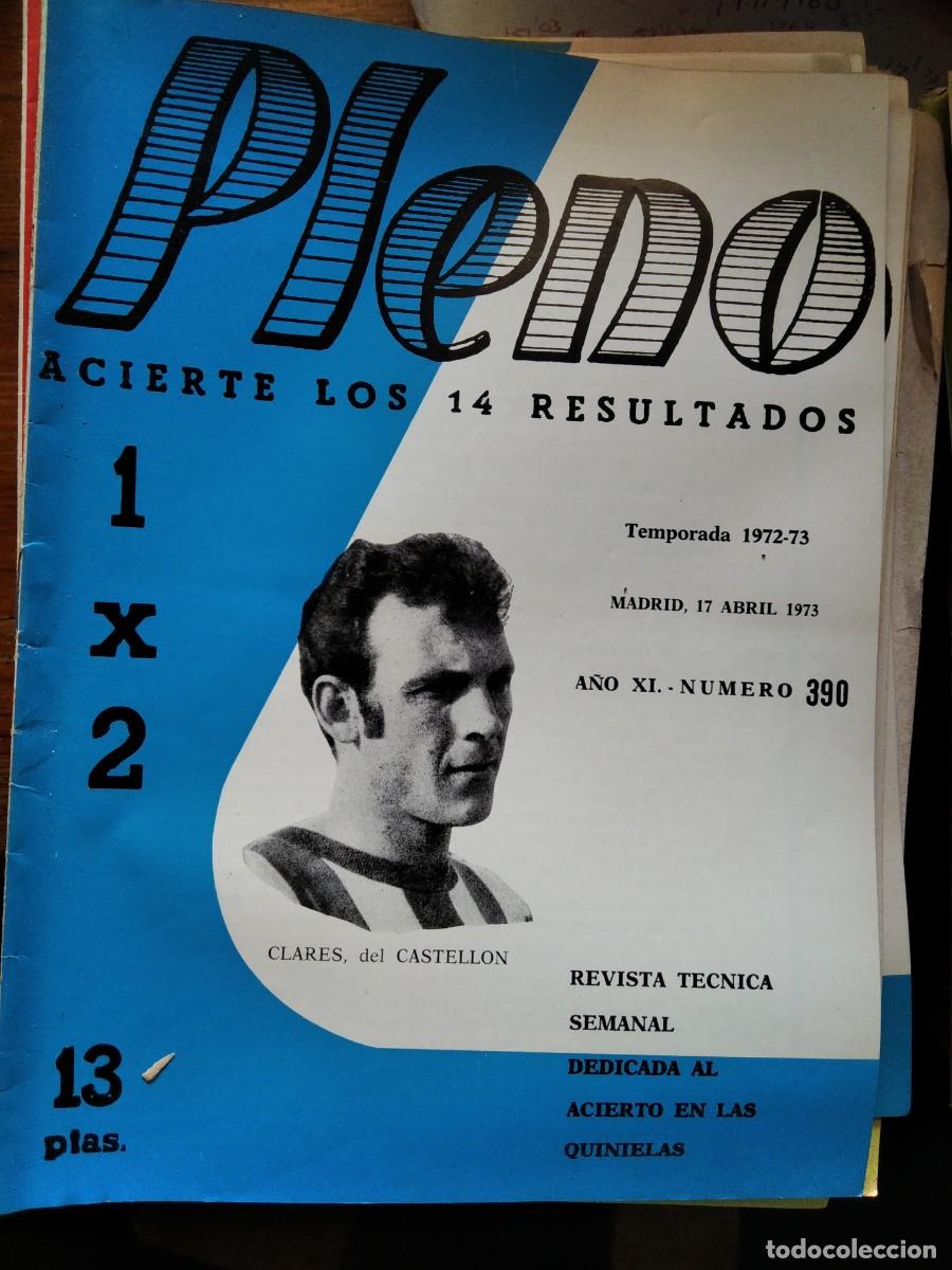 Coleccionismo de Revistas y Peri&oacute;dicos: Antigua revista Pleno acierto quiniela futbol 17 Abril 1973 390