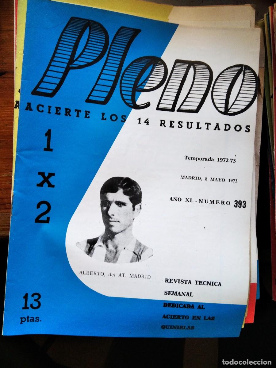 Coleccionismo de Revistas y Peri&oacute;dicos: Antigua revista Pleno acierto quiniela futbol 8 Mayo 1973 393
