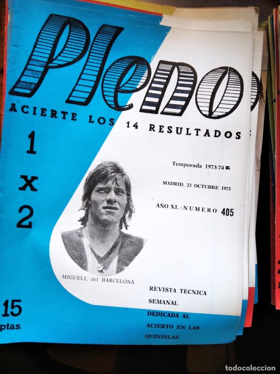 Coleccionismo de Revistas y Peri&oacute;dicos: Antigua revista Pleno acierto quiniela futbol 23 Octubre 1973 405
