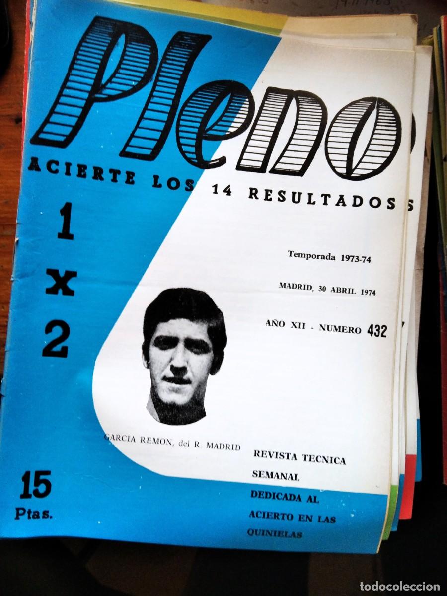 Coleccionismo de Revistas y Peri&oacute;dicos: Antigua revista Pleno acierto quiniela futbol 30 Abril 1974 432