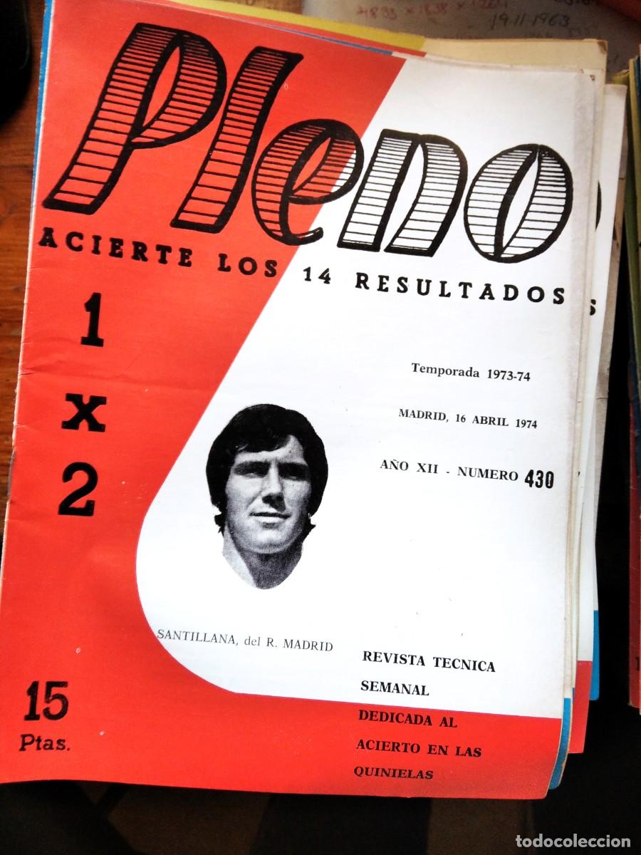 Coleccionismo de Revistas y Peri&oacute;dicos: Antigua revista Pleno acierto quiniela futbol 16 Abril 1974 430