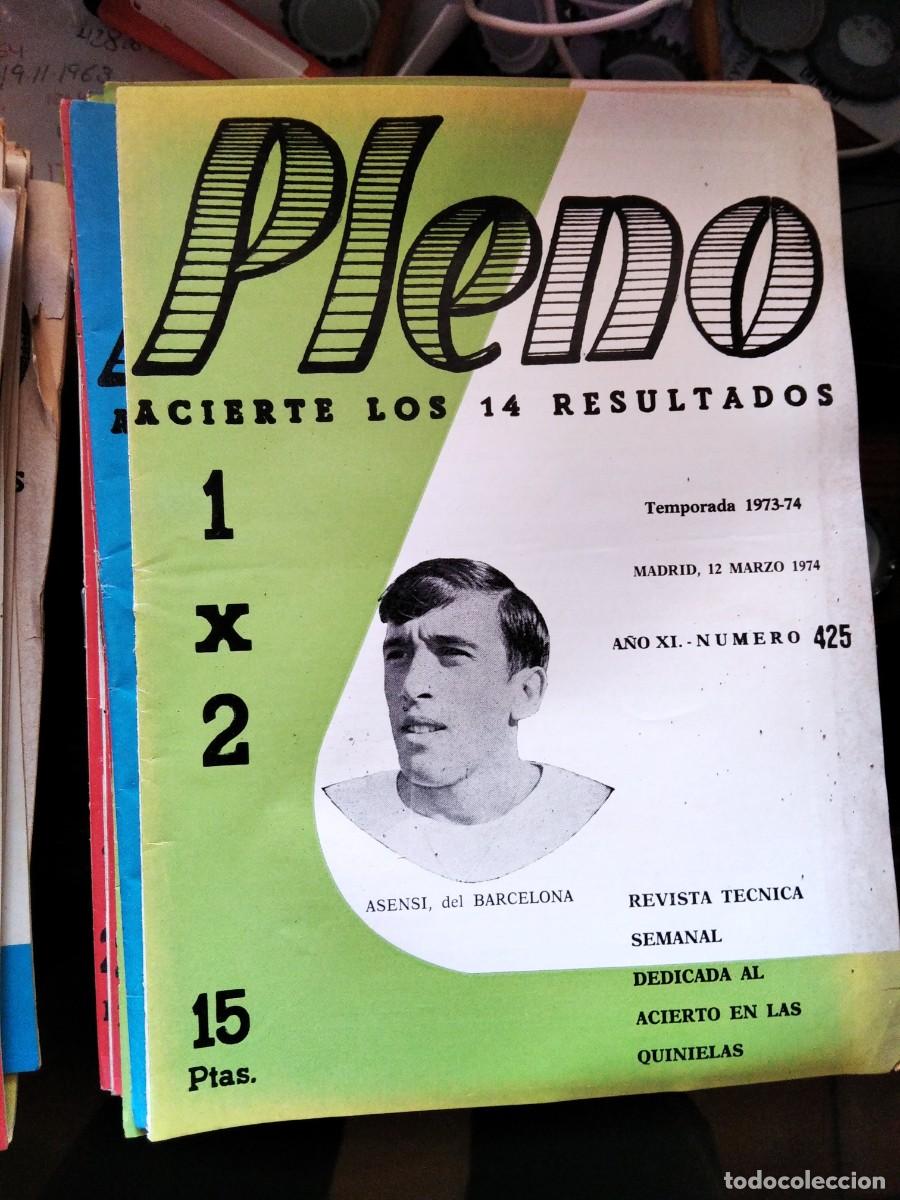 Coleccionismo de Revistas y Peri&oacute;dicos: Antigua revista Pleno acierto quiniela futbol 12 Marzo 1974 425