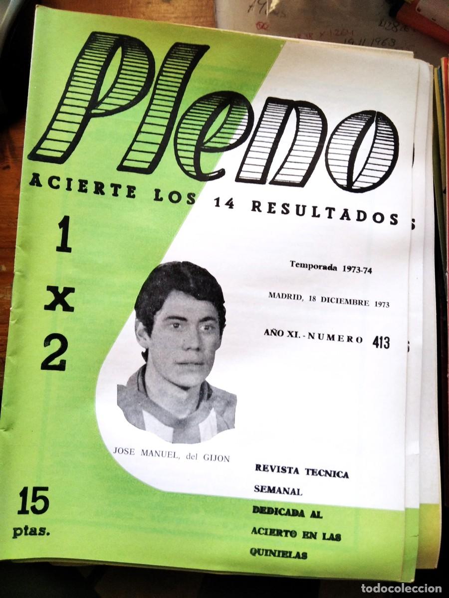 Coleccionismo de Revistas y Peri&oacute;dicos: Antigua revista Pleno acierto quiniela futbol 18 Diciembre 1973
