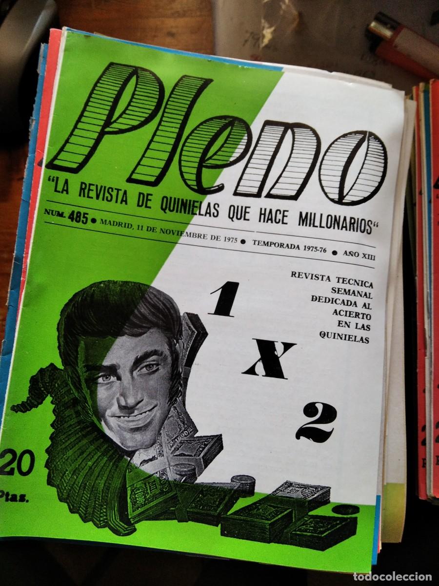 Coleccionismo de Revistas y Peri&oacute;dicos: Antigua revista Pleno acierto quiniela futbol 11 Noviembre 1975 485