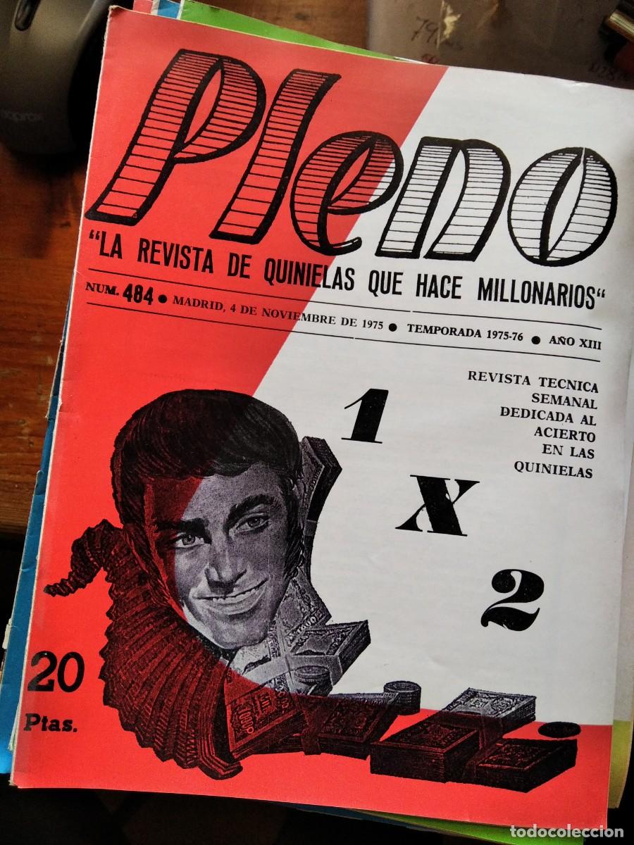 Coleccionismo de Revistas y Peri&oacute;dicos: Antigua revista Pleno acierto quiniela futbol 4 Noviembre 1975 484