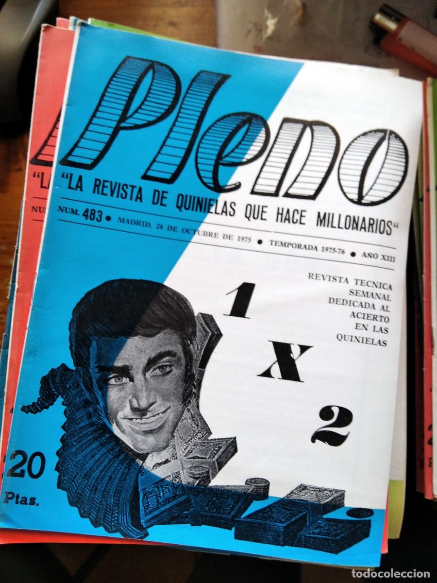 Coleccionismo de Revistas y Peri&oacute;dicos: Antigua revista Pleno acierto quiniela futbol 28 Octubre 1975 483