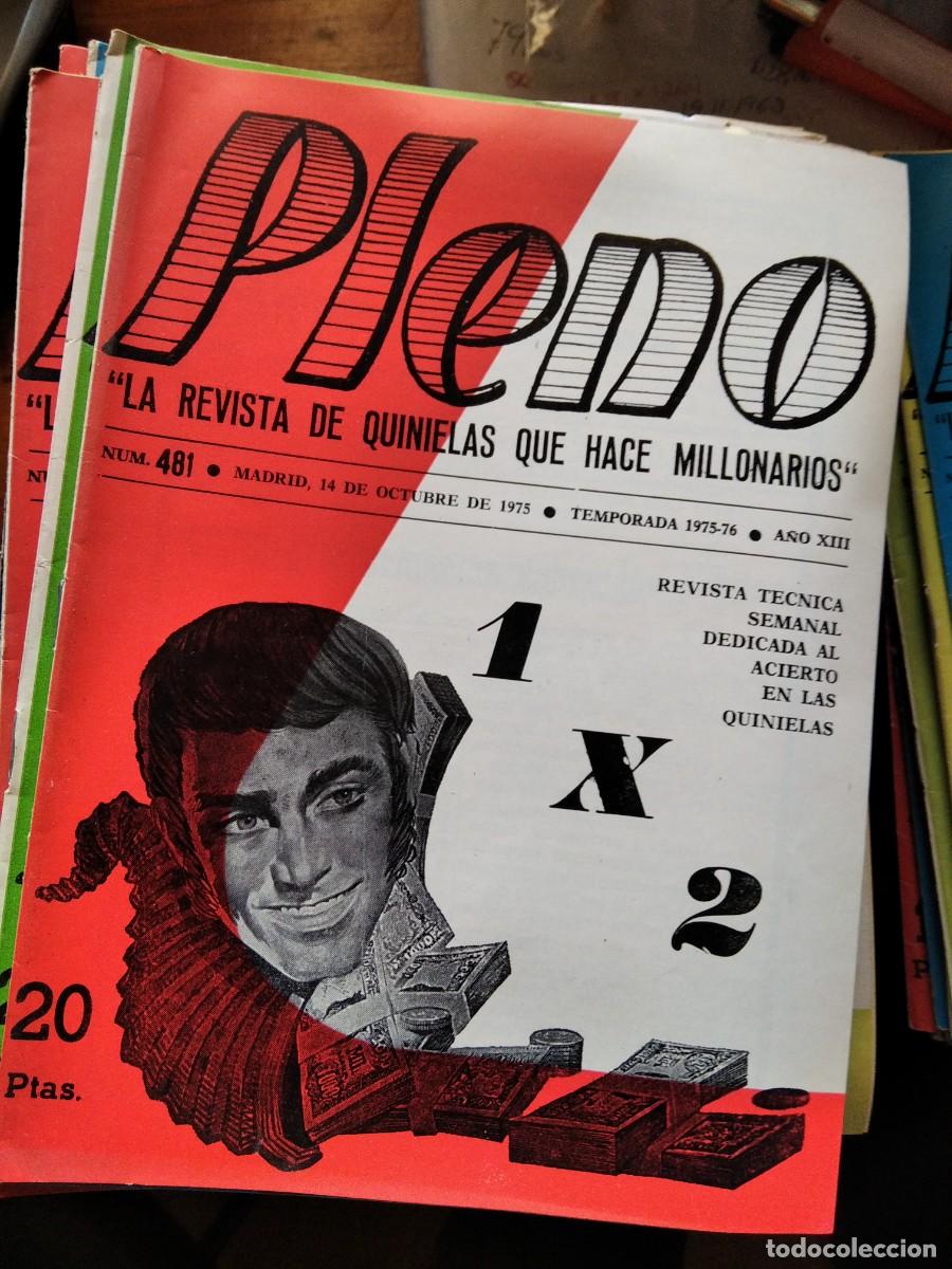 Coleccionismo de Revistas y Peri&oacute;dicos: Antigua revista Pleno acierto quiniela futbol 14 Octubre 1975 481