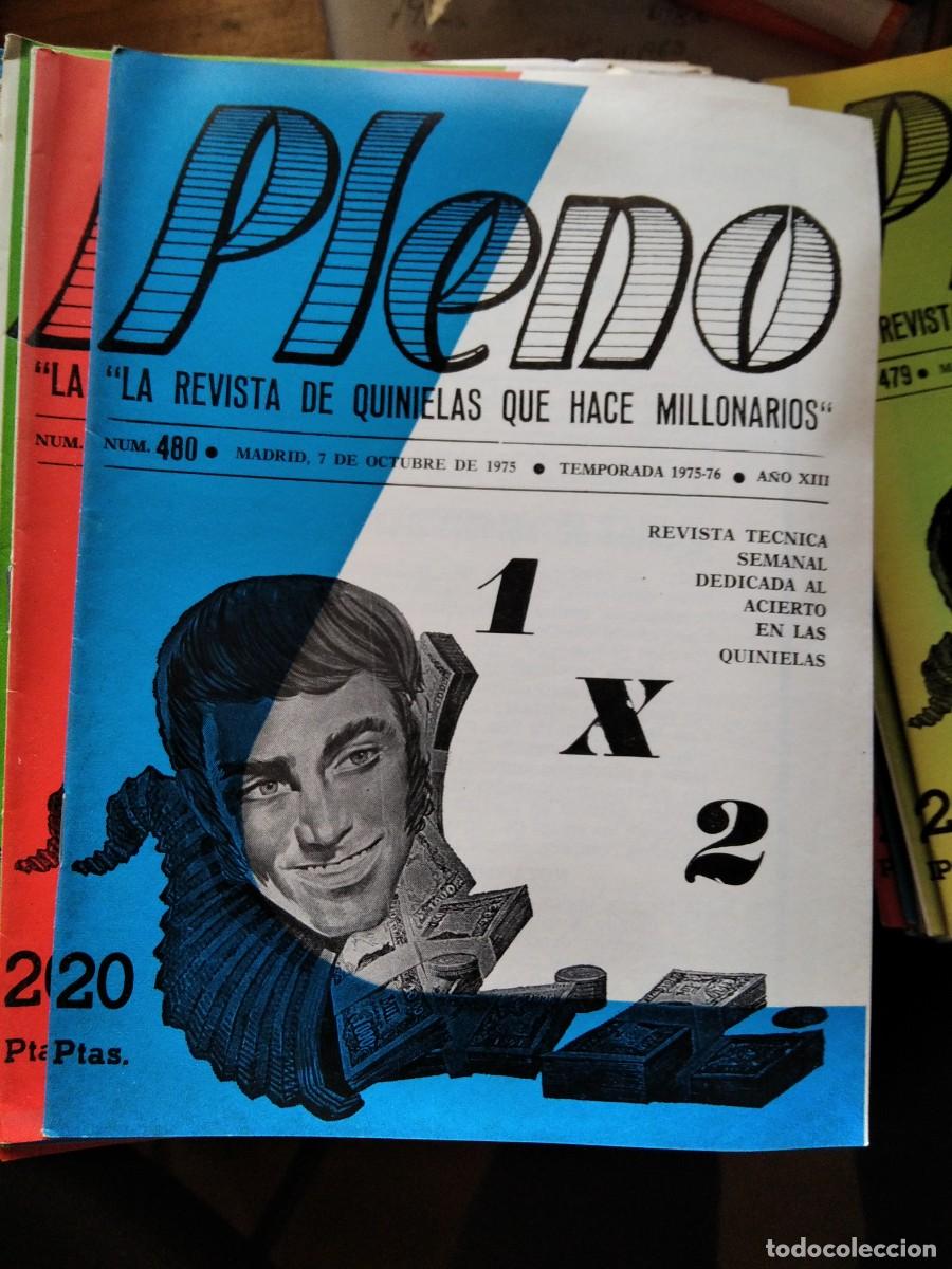 Coleccionismo de Revistas y Peri&oacute;dicos: Antigua revista Pleno acierto quiniela futbol 7 Octubre 1975 480