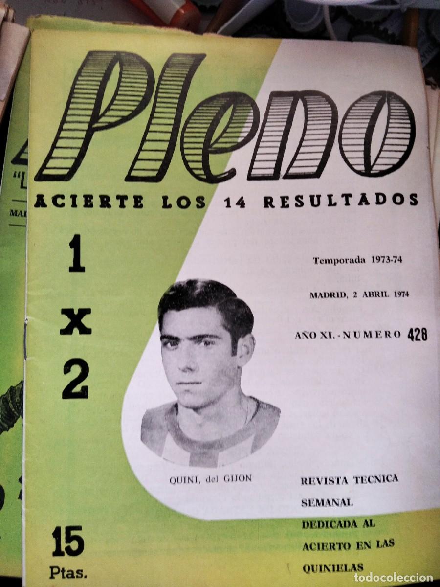 Coleccionismo de Revistas y Peri&oacute;dicos: tigua revista Pleno acierto quiniela futbol 2 de Abril de 1974