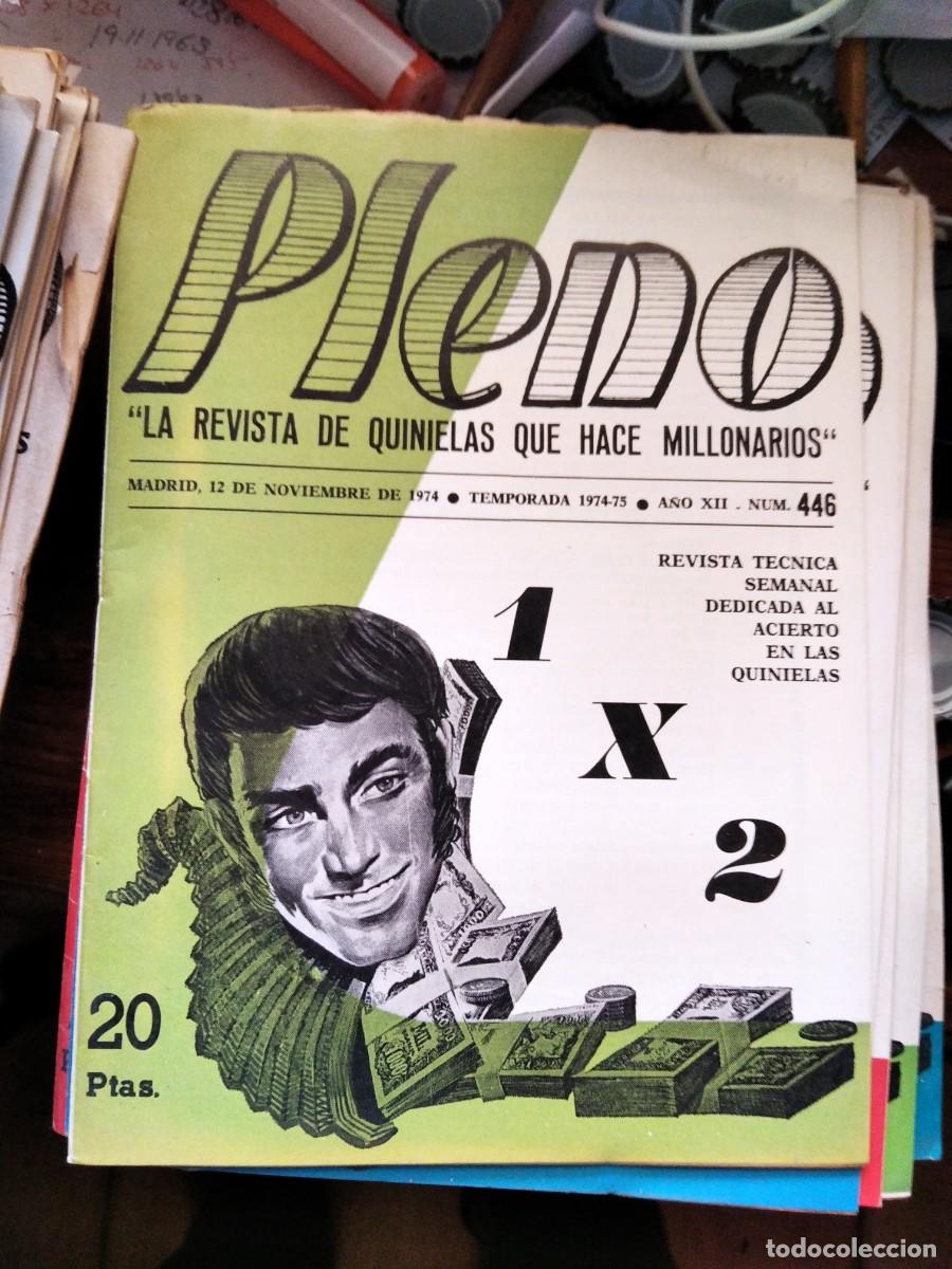 Coleccionismo de Revistas y Peri&oacute;dicos: Antigua revista Pleno acierto quiniela futbol 12 Noviembre 1974 446