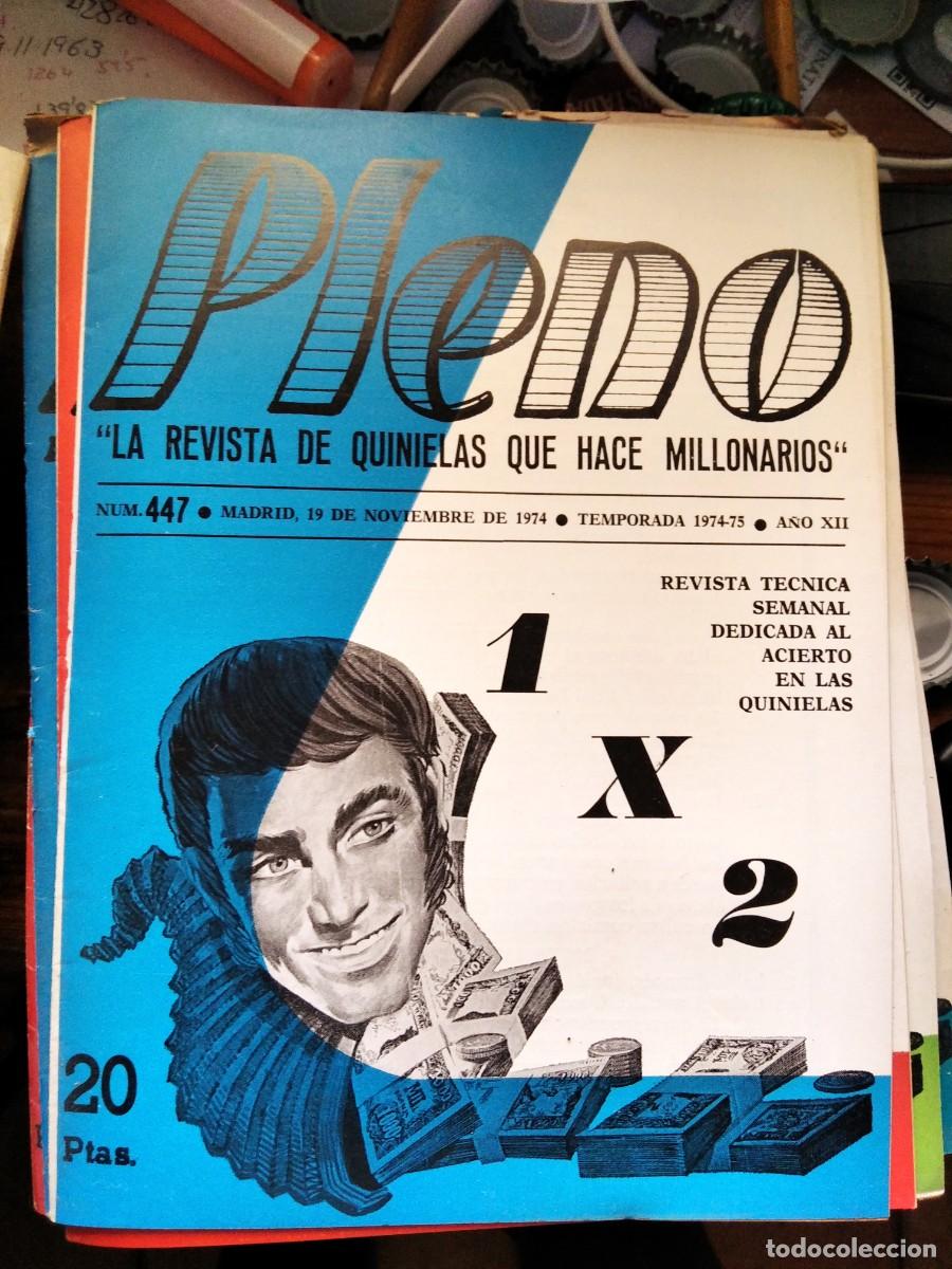 Coleccionismo de Revistas y Peri&oacute;dicos: Antigua revista Pleno acierto quiniela futbol 19 Noviembre 447