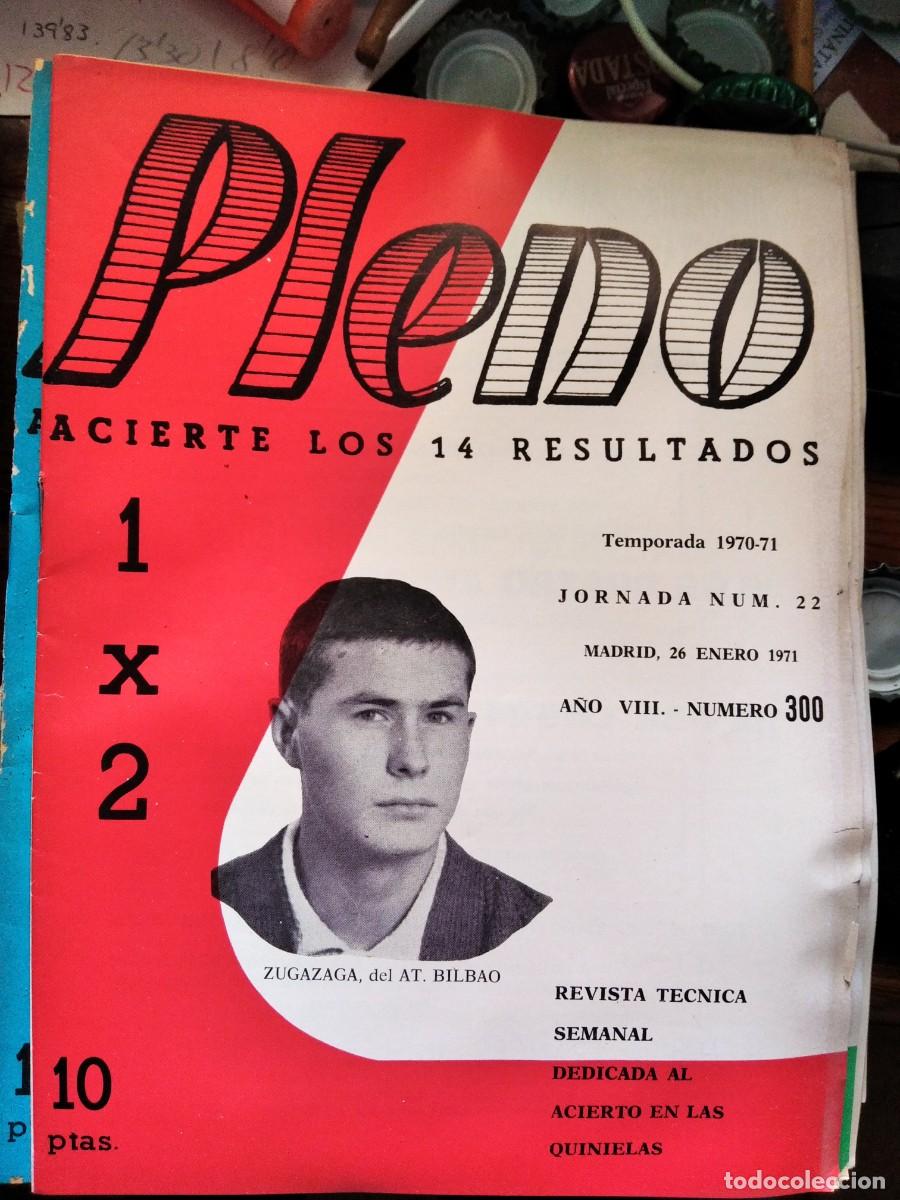 Coleccionismo de Revistas y Peri&oacute;dicos: Antigua revista Pleno acierto quiniela futbol 26 Enero 1971 300