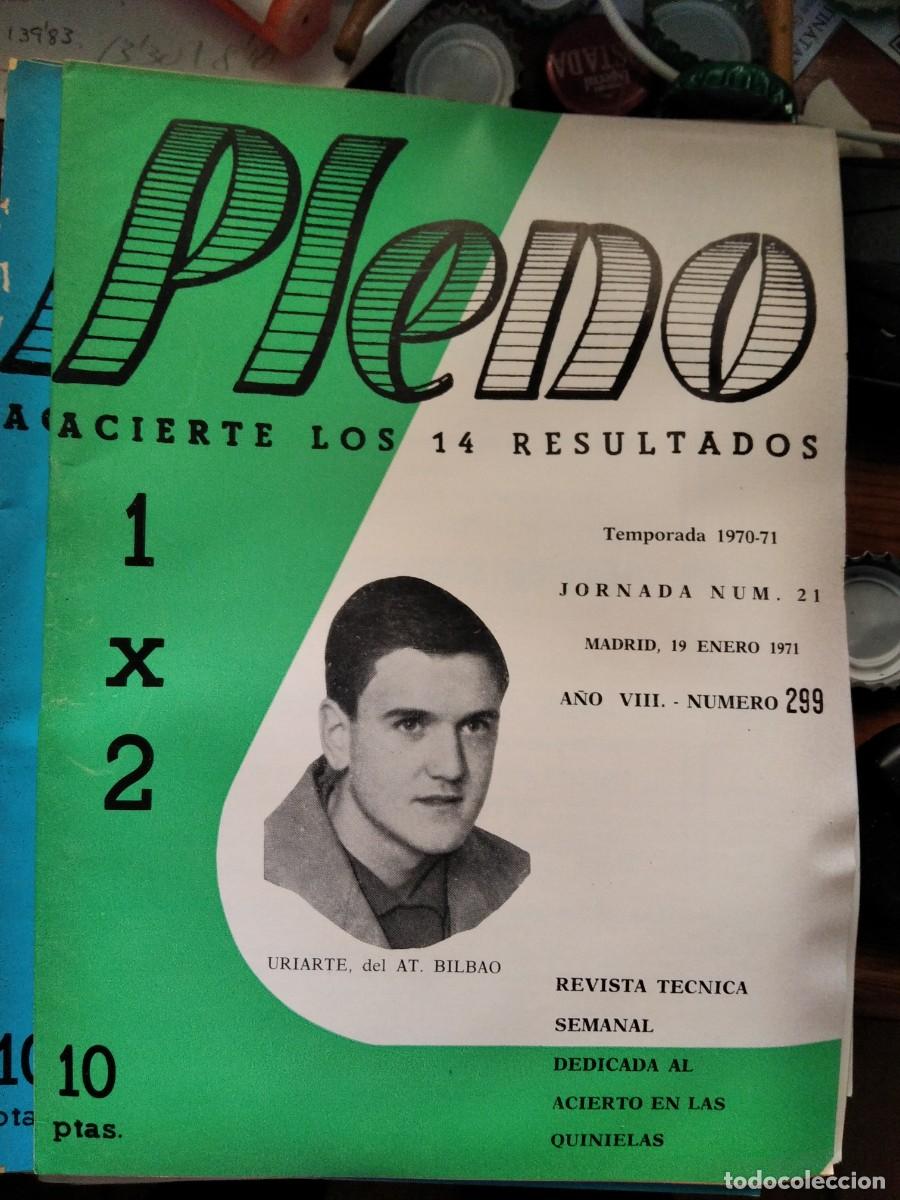 Coleccionismo de Revistas y Peri&oacute;dicos: Antigua revista Pleno acierto quiniela futbol 19 Enero 1971 299