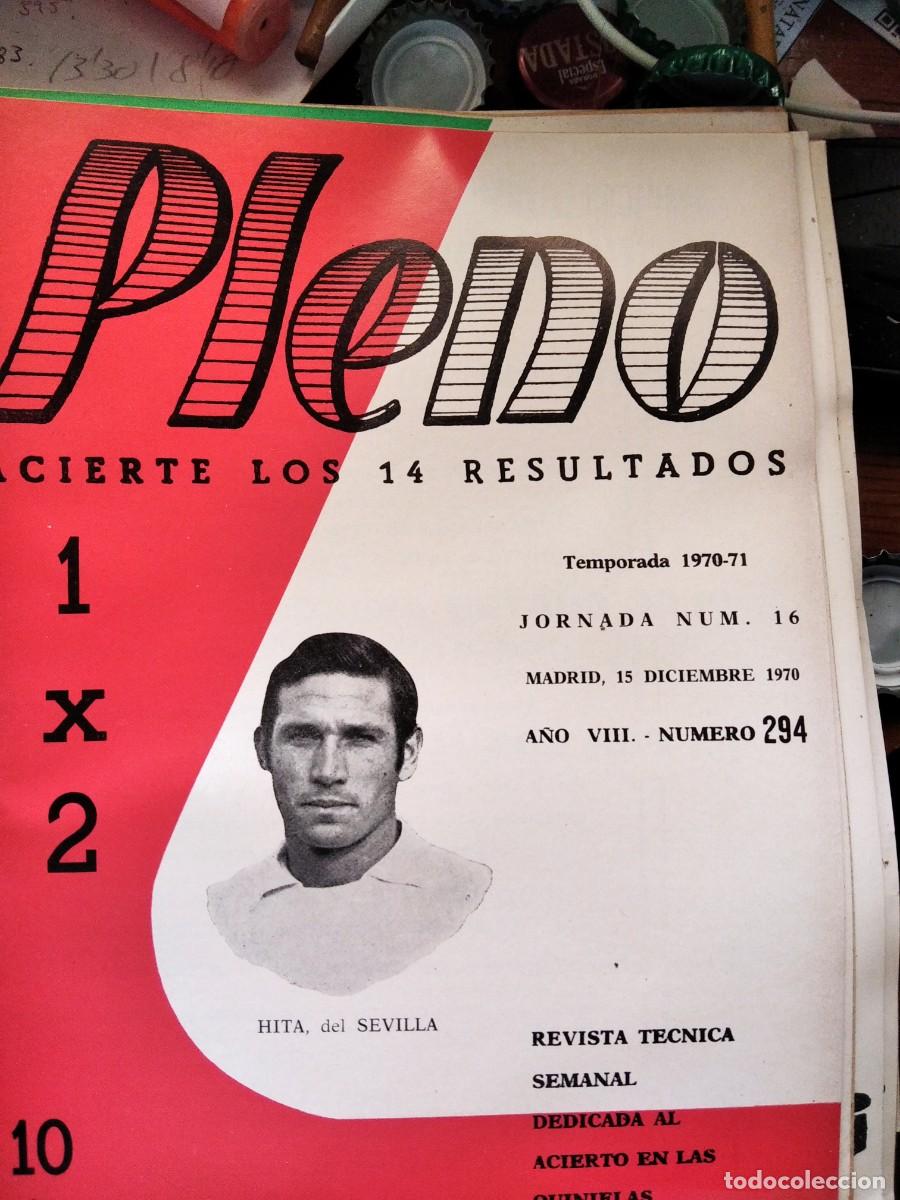 Coleccionismo de Revistas y Peri&oacute;dicos: Antigua revista Pleno acierto quiniela futbol 15 Diciembre 1970