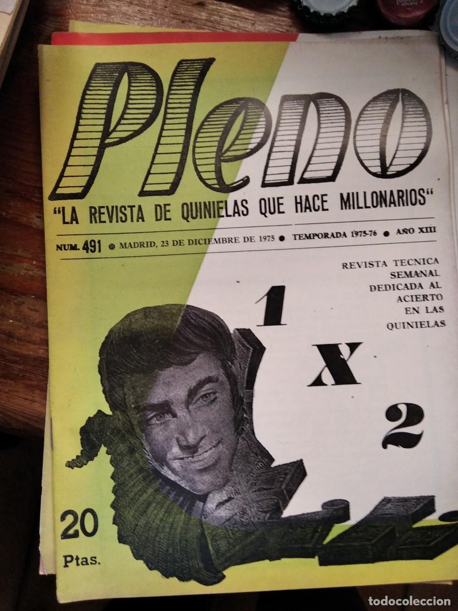 Coleccionismo de Revistas y Peri&oacute;dicos: Antigua revista Pleno acierto quiniela futbol 23 Diciembre 1975 491