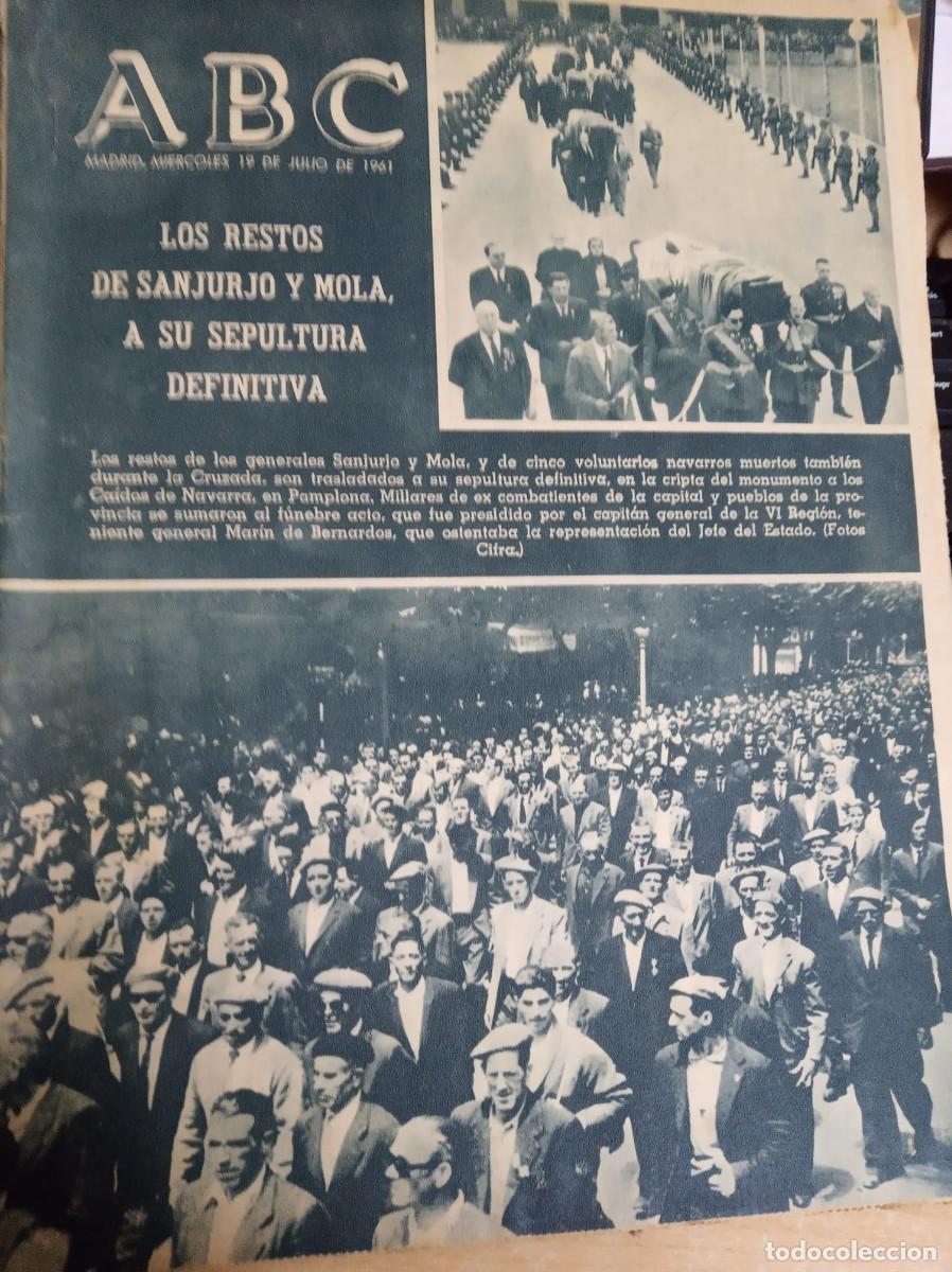 Coleccionismo de Revistas y Peri&oacute;dicos: ABC - N&ordm; 17.268 / 19 JULIO 1961 - DIARIO DE INFORMACI&Oacute;N NACIONAL E INTERNACIONAL