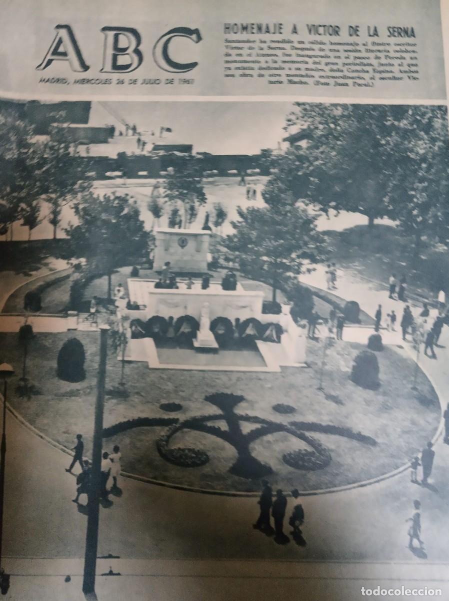 Coleccionismo de Revistas y Peri&oacute;dicos: ABC - N&ordm; 17.274 / 26 DE JULIO DE 1961 - DIARIO DE INFORMACI&Oacute;N NACIONAL E INTERNACIONAL