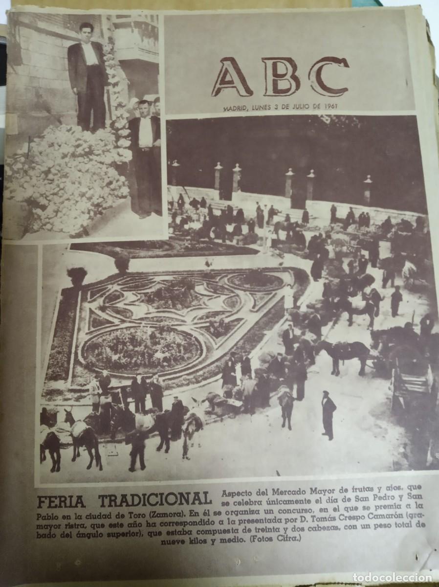 Coleccionismo de Revistas y Peri&oacute;dicos: ABC - N&ordm; 17.254 / 3 DE JULIO DE 1961 - DIARIO DE INFORMACI&Oacute;N NACIONAL E INTERNACIONAL