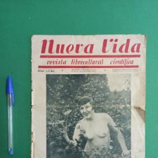 Coleccionismo de Revistas y Periódicos: ANTIGUA REVISTA NUEVA VIDA. LIBRECULTURAL, CIENTIFICA. NUDISMO. NATURISMO ALEMÁN. 1932.. Lote 400898859
