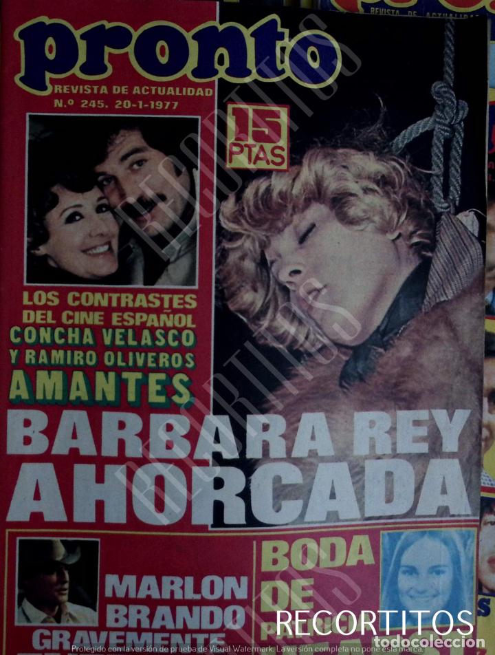 Coleccionismo de revistas y peri&oacute;dicos: recorte portada barbara rey ahorcada