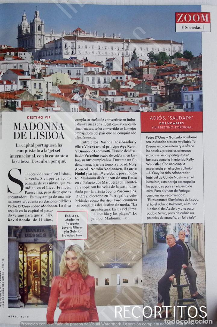 Coleccionismo de Revistas y Peri&oacute;dicos: madonna en lisboa
