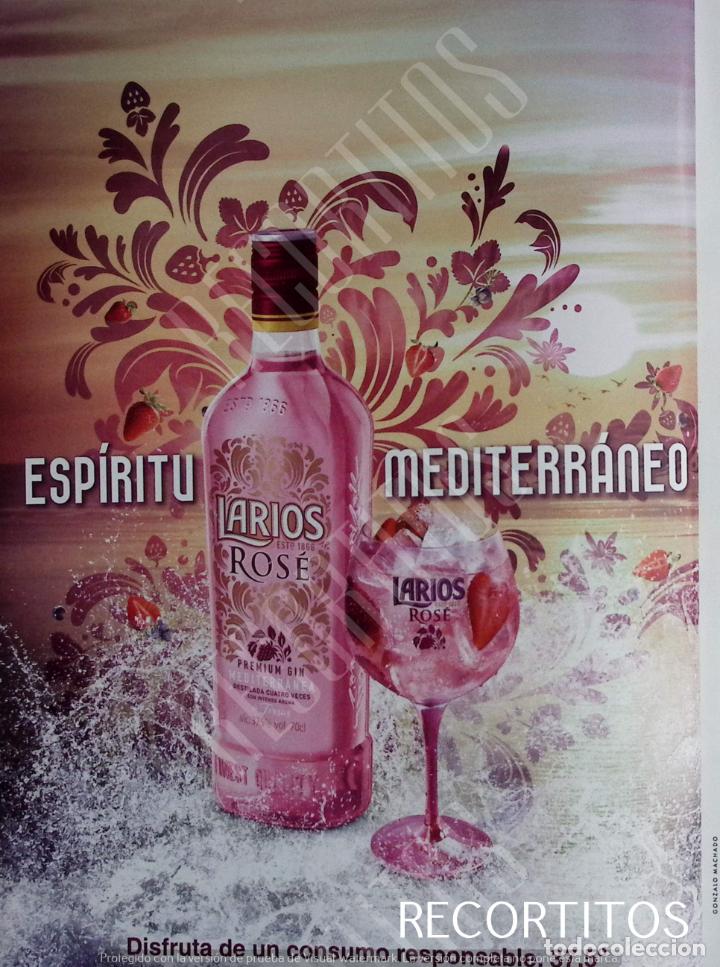 Coleccionismo de revistas y peri&oacute;dicos: larios rose gin ginebra anuncio publicidad