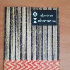 Coleccionismo de Revistas y Periódicos: CATALOGO DE ALFOMBRAS ALCARAZ. Lote 401142724