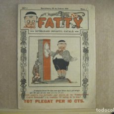 Coleccionismo de Revistas y Periódicos: FATTY-SETMANARI INFANTIL CATALA-NUMERO 1-ANY 1919-VER FOTOS-(K-9555). Lote 401369064