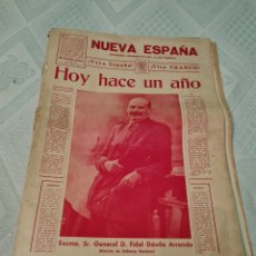 Coleccionismo de Revistas y Periódicos: PERIODICO NUEVA ESPAÑA SANTANDER 1938. Lote 401372954