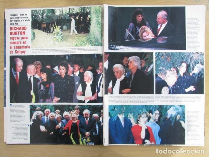 Coleccionismo de Revistas y Peri&oacute;dicos: RECORTE REVISTA SEMANA 2323 1984 ENTIERRO DE RICHARD BURTON 3 P&Aacute;GS.