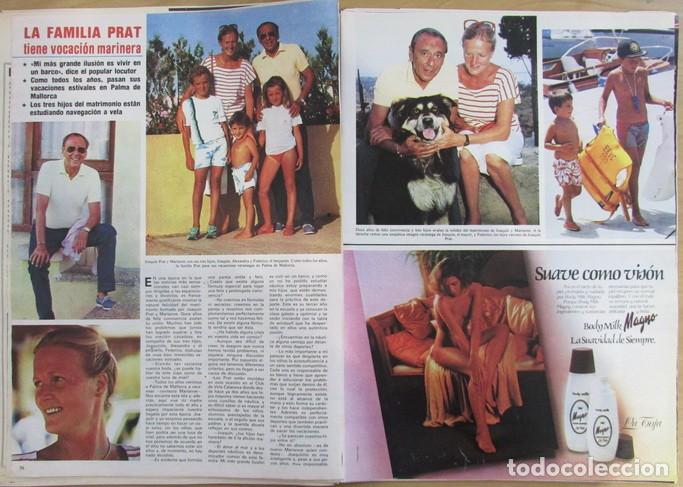 Coleccionismo de Revistas y Peri&oacute;dicos: RECORTE REVISTA SEMANA 2323 1984 JOAQU&Iacute;N PRAT Y MARIANNE. 3 PAGS