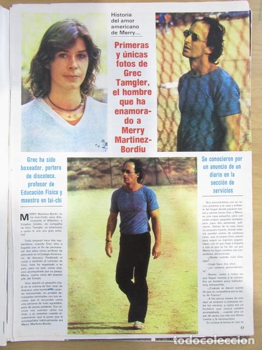 Coleccionismo de Revistas y Peri&oacute;dicos: RECORTE REVISTA SEMANA 2323 1984 MERRY MART&Iacute;NEZ-BORDI&Uacute;. GREC TANGLER 3 PGS. JAVIER RUP&Eacute;REZ.