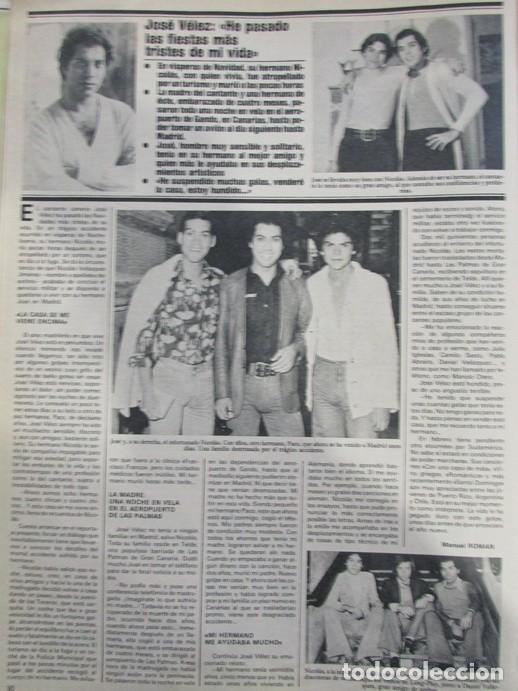 Coleccionismo de Revistas y Peri&oacute;dicos: RECORTE REVISTA SEMANA 1979 1978 JOS&Eacute; V&Eacute;LEZ