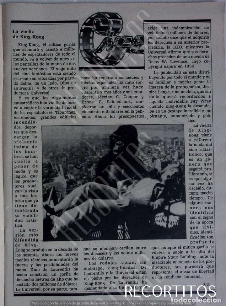 Coleccionismo de Revistas y Peri&oacute;dicos: king kong