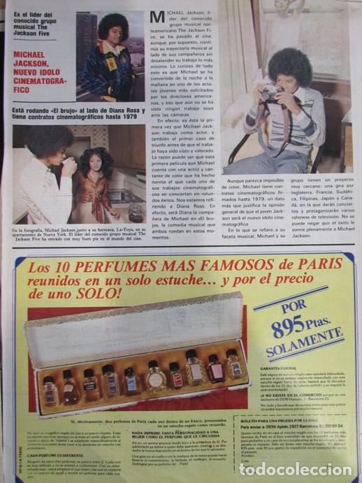 Coleccionismo de Revistas y Peri&oacute;dicos: RECORTE REVISTA SEMANA 1979 1978 MICHAEL JACKSON