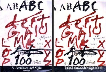 Coleccionismo de Revistas y Peri&oacute;dicos: ABC. EL PERIODICO DEL SIGLO. CRONOLOGIA Y ANTOLOGIA - 2 TOMOS - A-REV-2557