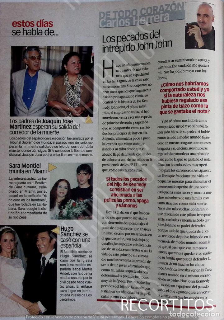 Coleccionismo de revistas y peri&oacute;dicos: sara montiel hugo sanchez