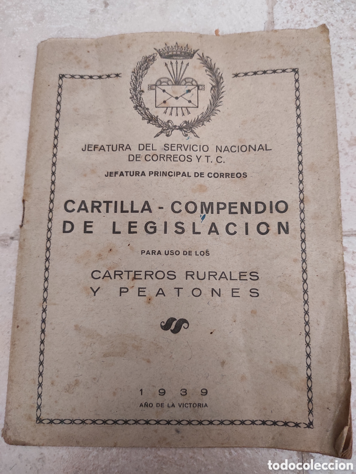 Collection Magazines and Newspapers: Cartilla compendio de legislaci&oacute;n 1939