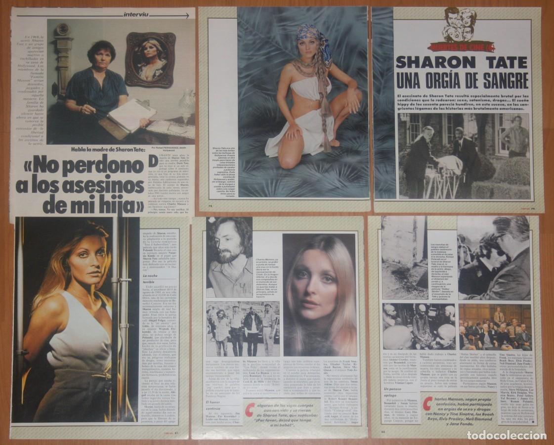 Coleccionismo de Revistas y Peri&oacute;dicos: SHARON TATE lote prensa spain magazine clippings sexy photos icon cinema actress polanski