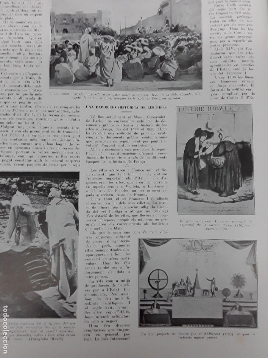 Collection Magazines and Newspapers: EXPOSICIO HISTORICA DE LES RIFES PARIS INAGURACIO FONT ORENETA GUERAU DE LIOST REVISTA ANY 1936