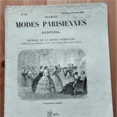 Coleccionismo de Revistas y Periódicos: LES MODES PARISIENNES, JOURNAL DE LA BONNE COMPAGNIE Nº 737 - 11 ABRIL 1857 - PARIS. Lote 401890234