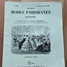 Coleccionismo de Revistas y Periódicos: LES MODES PARISIENNES, JOURNAL DE LA BONNE COMPAGNIE Nº 886 - 3 MARZO 1860 - PARIS. Lote 401890704