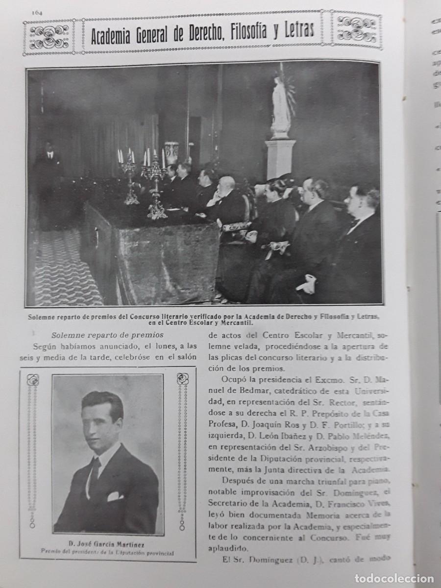 Collection Magazines and Newspapers: PREMIOS CONCURSO LITERARIO ACADEMIA DERECHO ,FILOSOFIA Y LETRAS VALENCIA REVISTA A&Ntilde;O 1917