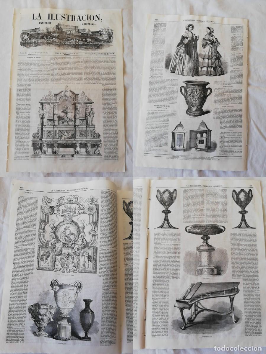 Collezionismo di Riviste e Giornali: ANTIGUO PERI&Oacute;DICO /OLD NEWSPAPER: LA ILUSTRACI&Oacute;N N&ordm;13 1852 grabados: Trombo-piano-forte