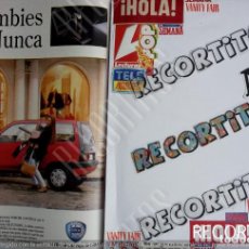 Coleccionismo de Revistas y Periódicos: FAMOSOS EN LA PUBLICIDAD LYDIA BOSCH LIDIA ANUNCIO LANCIA Y 10 MIA. Lote 402260789