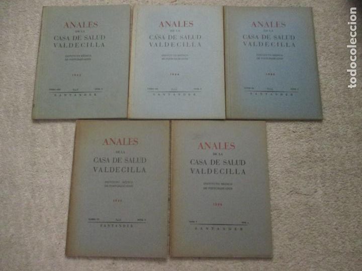 Coleccionismo de Revistas y Peri&oacute;dicos: Anales de la Casa de Salud Valdecilla, Santander, cinco n&ordm; de 1934-35-44-45-46 Medicina